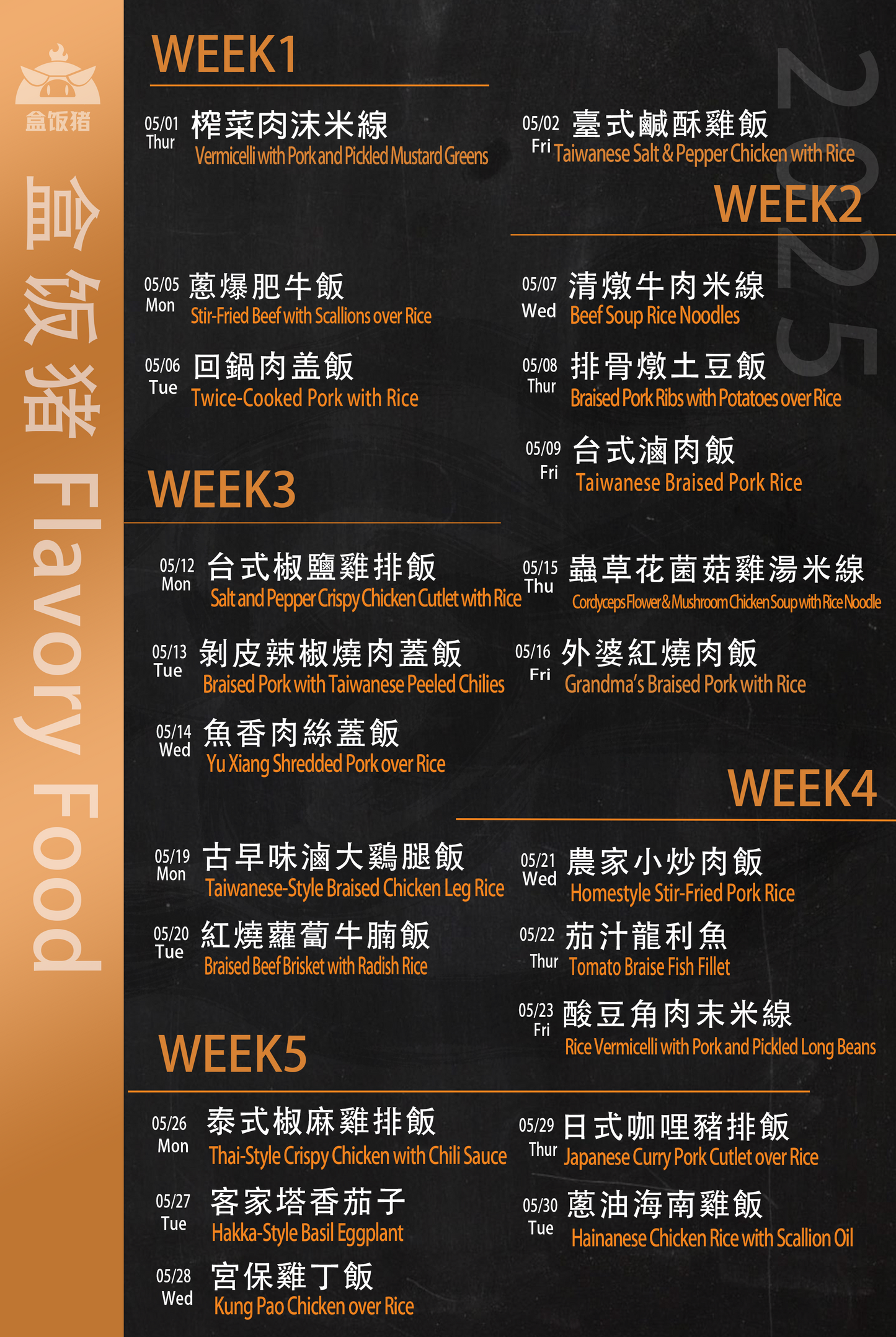 5 Meal Schedule Now Plan－$72.50